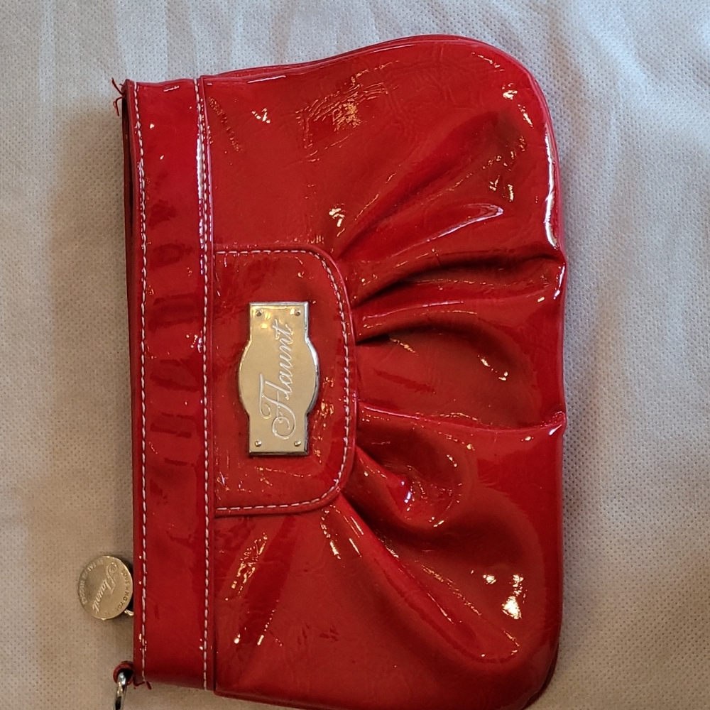 Patent leather pouch